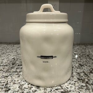 Rae Dunn BAKE Cookie Jar Canister Artisan Collection by Magenta